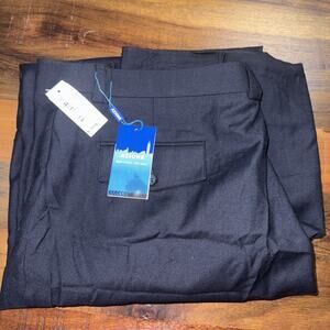 Azione Sartoria Italiana Wool Dress Pants Navy Blue Dress Pants 44 x 33 NWT